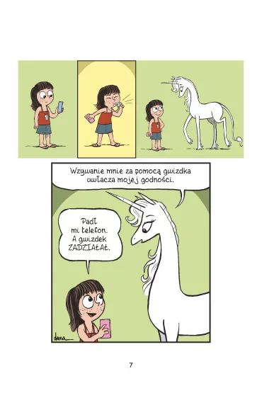 Komiksy s� super! Czapki z g��w! Fibi i jednoro�ec. Tom 7 - Dana  Simpson