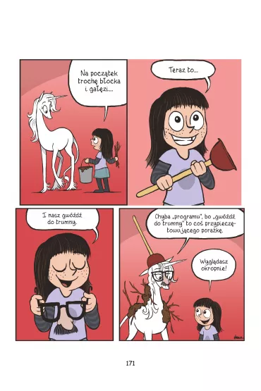 Komiksy s� super! Czapki z g��w! Fibi i jednoro�ec. Tom 7 - Dana  Simpson