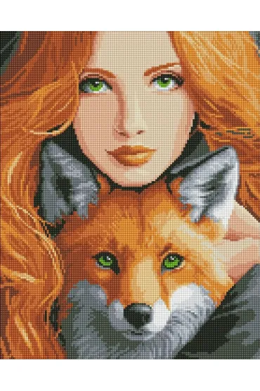 Ideyka Diamentowa mozaika - Ognisty lis 40x50cm