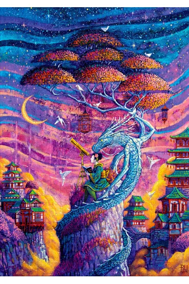 Puzzle 1000 el. Roch Urbaniak Sakura i Ryu Good Loot