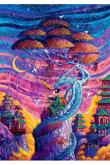 Puzzle 1000 el. Roch Urbaniak Sakura i Ryu Good Loot