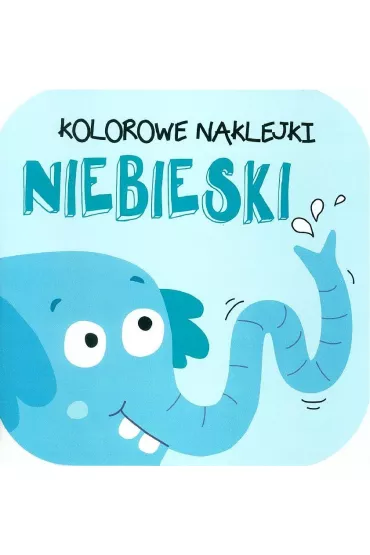 Kolorowe naklejki. Niebieski