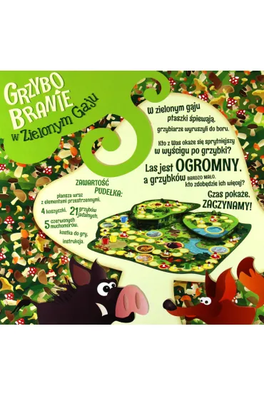 Grzybobranie w Zielonym Gaju gra planszowa