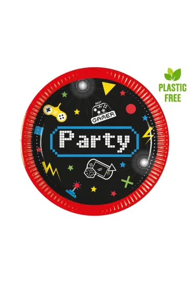 Procos Talerzyki papierowe Gaming Party 20cm 8 szt.