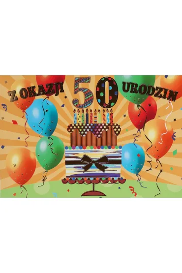 Pan Dragon Karnet B6 Urodziny 50