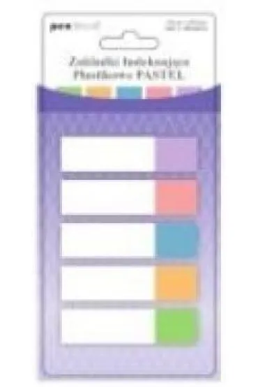 Polsirhurt Zak�adki indeksuj�ce pastelowe 2x45mm 125 szt.