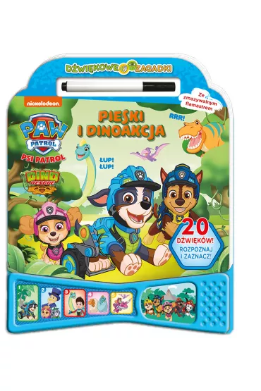 Psi Patrol. Dwikowe zagadki. Pieski i dinoakcja