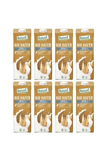 Natumi Nap�j owsiany omega-3 bez dodatku cukr�w Zestaw 8 x 1 l Bio
