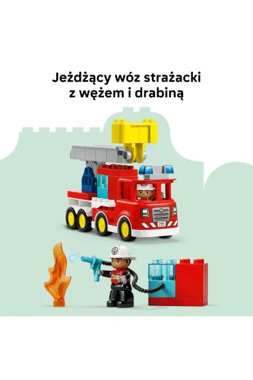 LEGO DUPLO W�z stra�acki z w�em i stra�akiem 10473