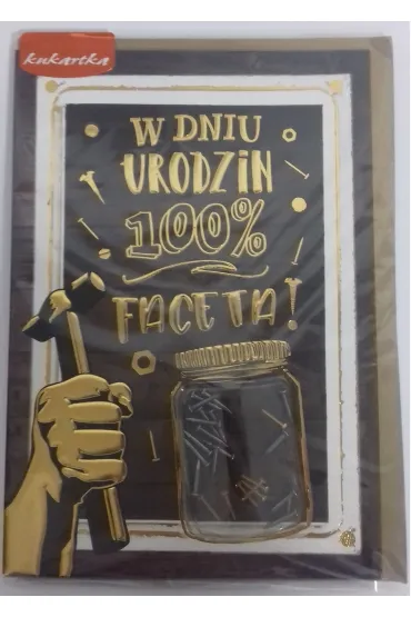 Kukartka Karnet B6 konfetti KNF-025 Urodziny