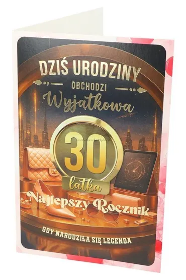 Yeku Karnet z wymiennymi rocznikami 30 damska