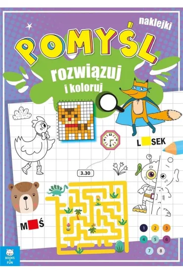 Pomy�l, rozwi�zuj i koloruj