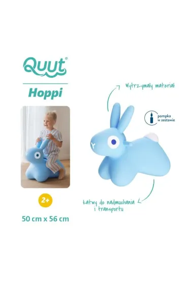 Skoczek Hoppi Bunny Blue Quut