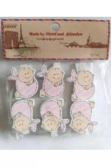 Galeria Hobby Klamerki ozdobne niemowl�ce 6 szt.