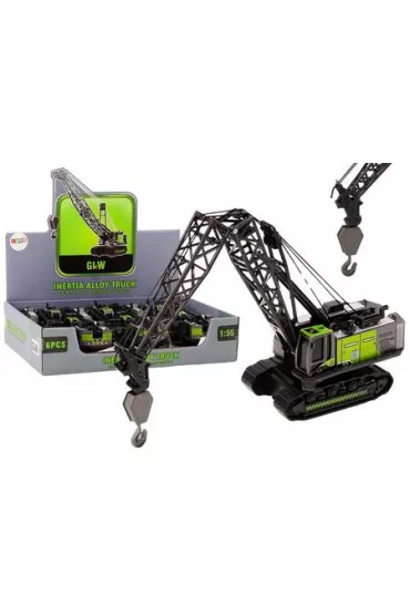 D�wig g�sienicowy �uraw 1:55 czarno-zielony LeanToys