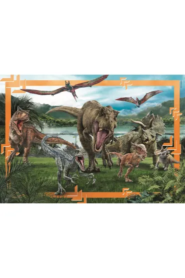 Puzzle 104 el. Maxi SuperColor. Jurrasic World Clementoni