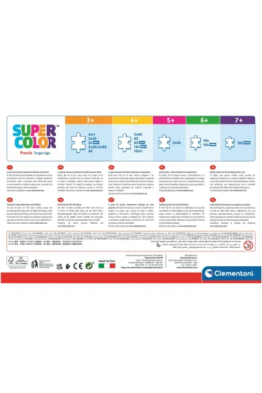 Puzzle 104 el. Maxi SuperColor. Jurrasic World Clementoni