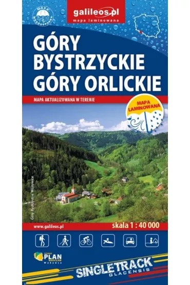 Mapa - G�ry Bystrzyckie i G�ry Orlickie 1:40 000