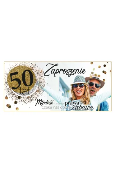 AbCard Zaproszenie na 50 Urodziny Z103 (5 szt)