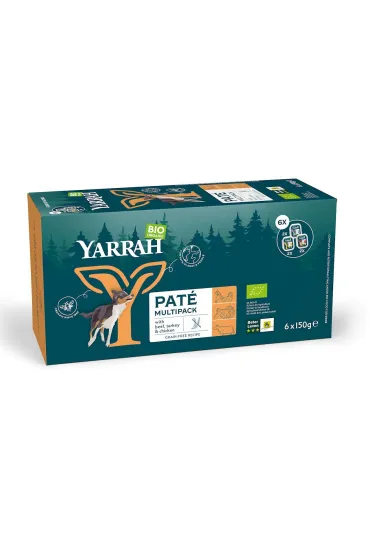 Yarrah Pasztet dla psa multipack 6 x 150 g Bio