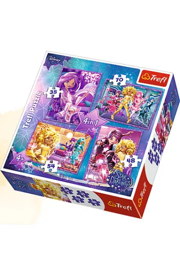 Puzzle 4w1 - Gwiezdne przyjaci�ki (35+48+54+70 el.) Trefl