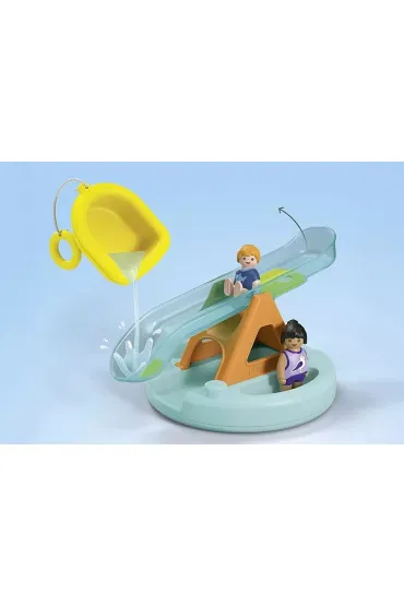 Playmobil Junior Aqua P�ywaj�ca wyspa ze zje�d�alni� 71687