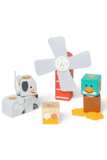 M and D Developmental Toys Mellisa&Doug  Blockables - Na farmie 6074896 B/C4