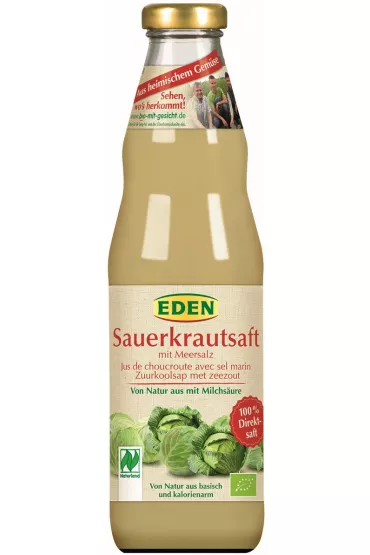 Eden Sok z kapusty kiszonej z sol� morsk� 750 ml Bio