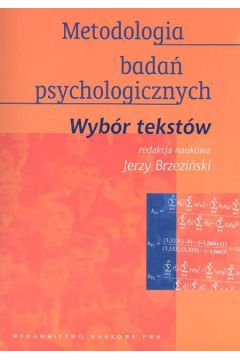 Metodologia Badań Psychologicznych Wybór Tekstów Jerzy Brzeziński ...