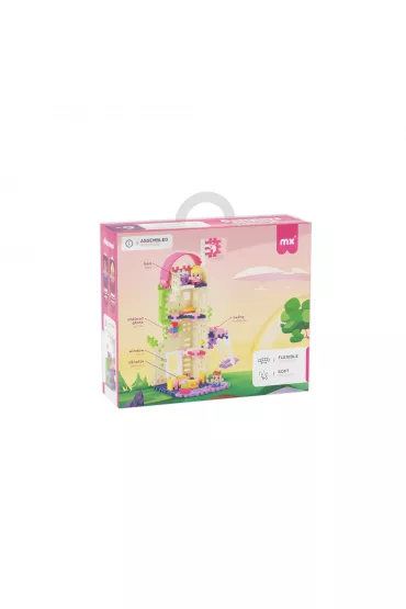 Mini Waffle Princess Klocki konstrukcyjne Mini Waffle 148 element�w Ksi�niczka Wie�a Fantazji MARIOINEX 905791