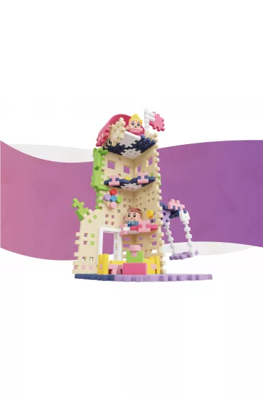 Mini Waffle Princess Klocki konstrukcyjne Mini Waffle 148 element�w Ksi�niczka Wie�a Fantazji MARIOINEX 905791