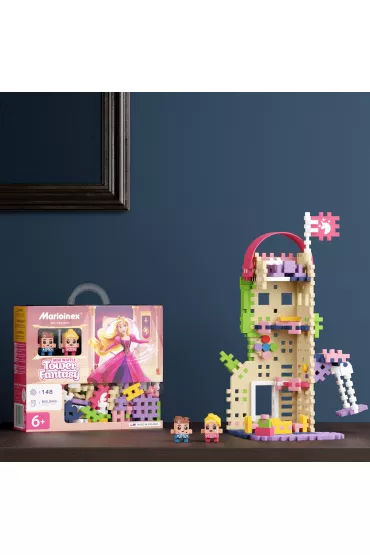 Mini Waffle Princess Klocki konstrukcyjne Mini Waffle 148 element�w Ksi�niczka Wie�a Fantazji MARIOINEX 905791