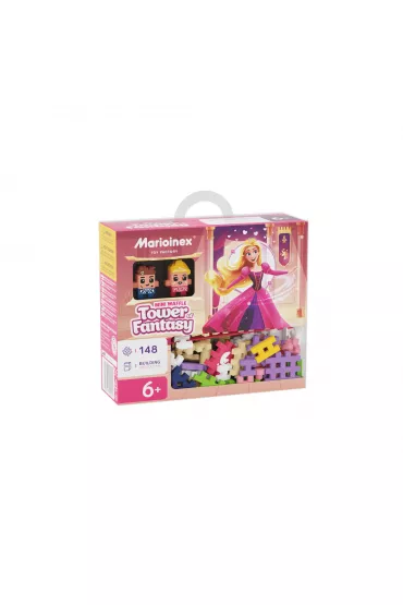 Mini Waffle Princess Klocki konstrukcyjne Mini Waffle 148 element�w Ksi�niczka Wie�a Fantazji MARIOINEX 905791