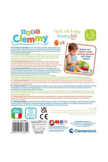 Clemmy - Pi�eczka sensoryczna Clementoni