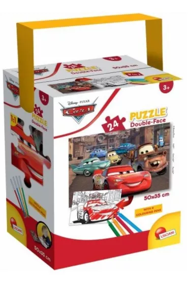 Puzzle 24 el. Auta double-face mini Lisciani