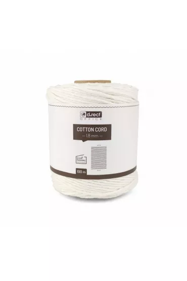 D.rect Sznurek bawe�niany bia�y 1.8mm x 100m