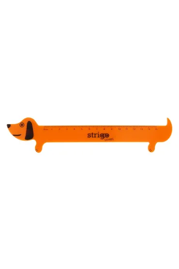 Strigo Linijka plastikowa Jamnik 15 cm