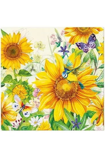 Paw Serwetka Lunch Decor Wild Sunflowers 33x33 20szt./op.