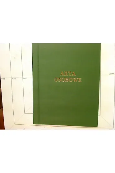 Akta osobowe oklejane ABCDE zielone b/n 339-101, Warta