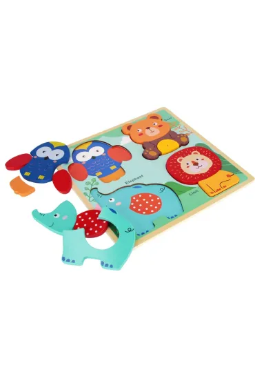 Puzzle Uk�adanka drewniana Safari Bam Bam