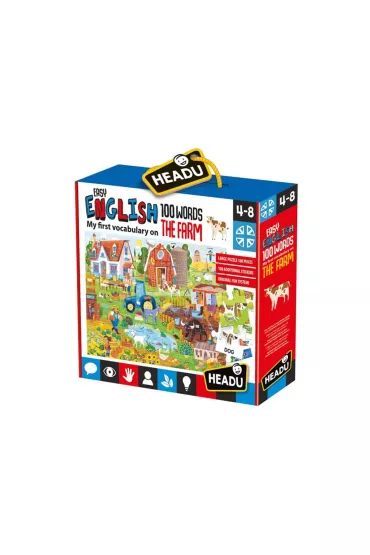 Puzzle 108 el. Angielski 100 s��w. Farma Headu