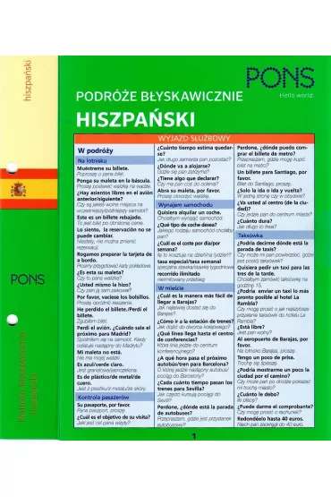 PONS. Podr�e b�yskawicznie. Hiszpa�ski