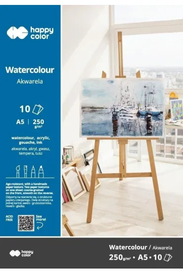 Blok akwarelowy ART A5 250g Happy Color