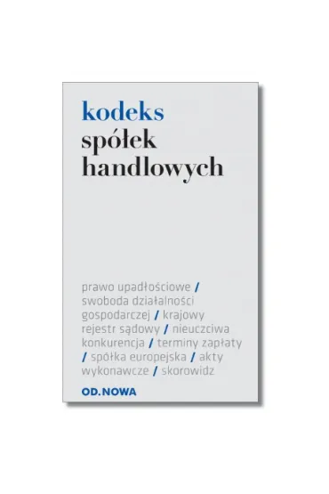 Kodeks sp�ek handlowych (16.02)