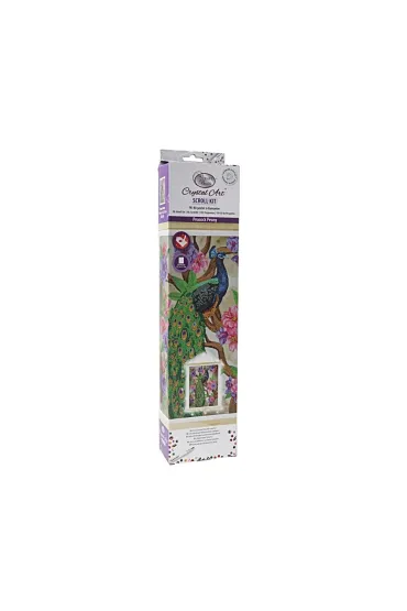 Epee Plakat z mozaik� diamentow� Paw i piwonia 35x45cm