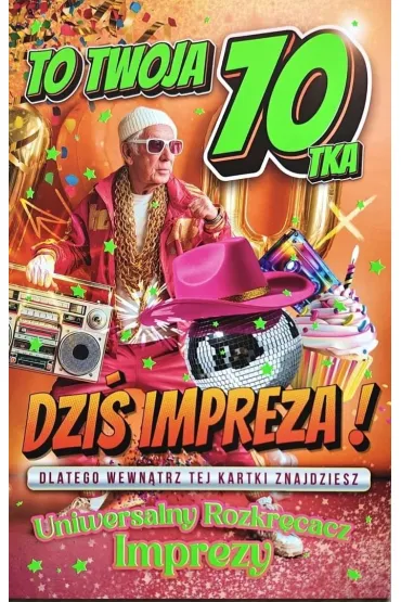 Yeku Karnet Urodziny 70 m�skie