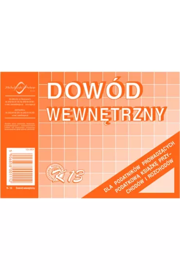 Michalczyk i Prokop Druk Dow�d Wewn�trzny A6