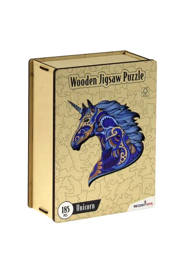 Puzzle 185 drewniane Jednoro�ec Recent Toys