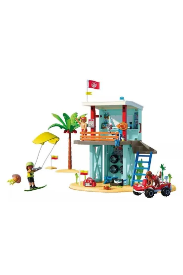 Playmobil My Life Wie�a ratownicza i pla�owy samoch�d buggy 71903