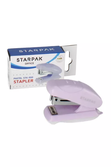 Zszywacz mini 20k 24/6 26/6  pastelowy niebieski STARPAK 519783
